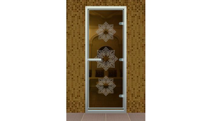 Дверь для турецкой бани ALDO с порогом серия Жасмин