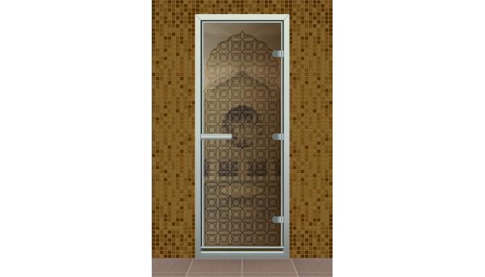 Дверь для турецкой бани ALDO с порогом серия Султан день в Новосибирске