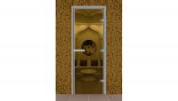Дверь для турецкой бани ALDO без порога стекло прозрачное в Новосибирске