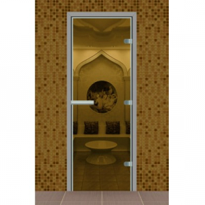 Дверь для турецкой бани стекло прозрачное