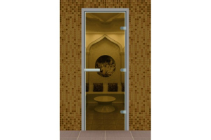Дверь для турецкой бани стекло прозрачное
