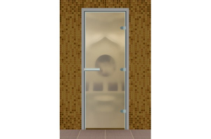 Дверь для турецкой бани стекло матовое