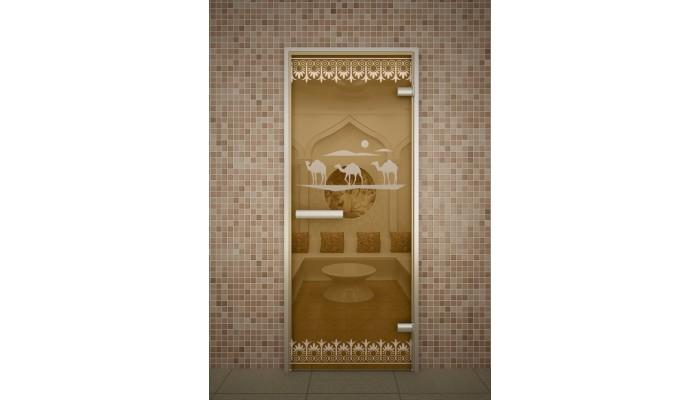 Дверь для хамам, ALDO, Хамам Лайт, серия Верблюды бронза Дверь для хамам, ALDO, Хамам Лайт, серия Верблюды бронза в Новосибирске