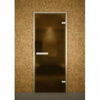 Дверь для хамам, ALDO, Хамам Лайт, стекло бронзовое матовое