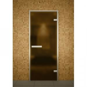 Дверь для хамам стекло бронзовое матовое