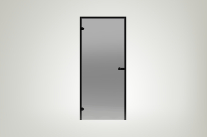 Дверь Harvia ALU Black Line 9×21 коробка черная, стекло бронза